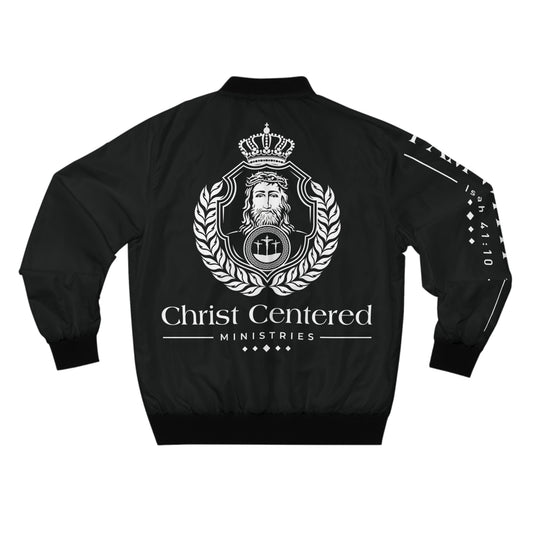 Isaiah 41:10 "I Am With You" White (CCM) -  Bomber Jacket