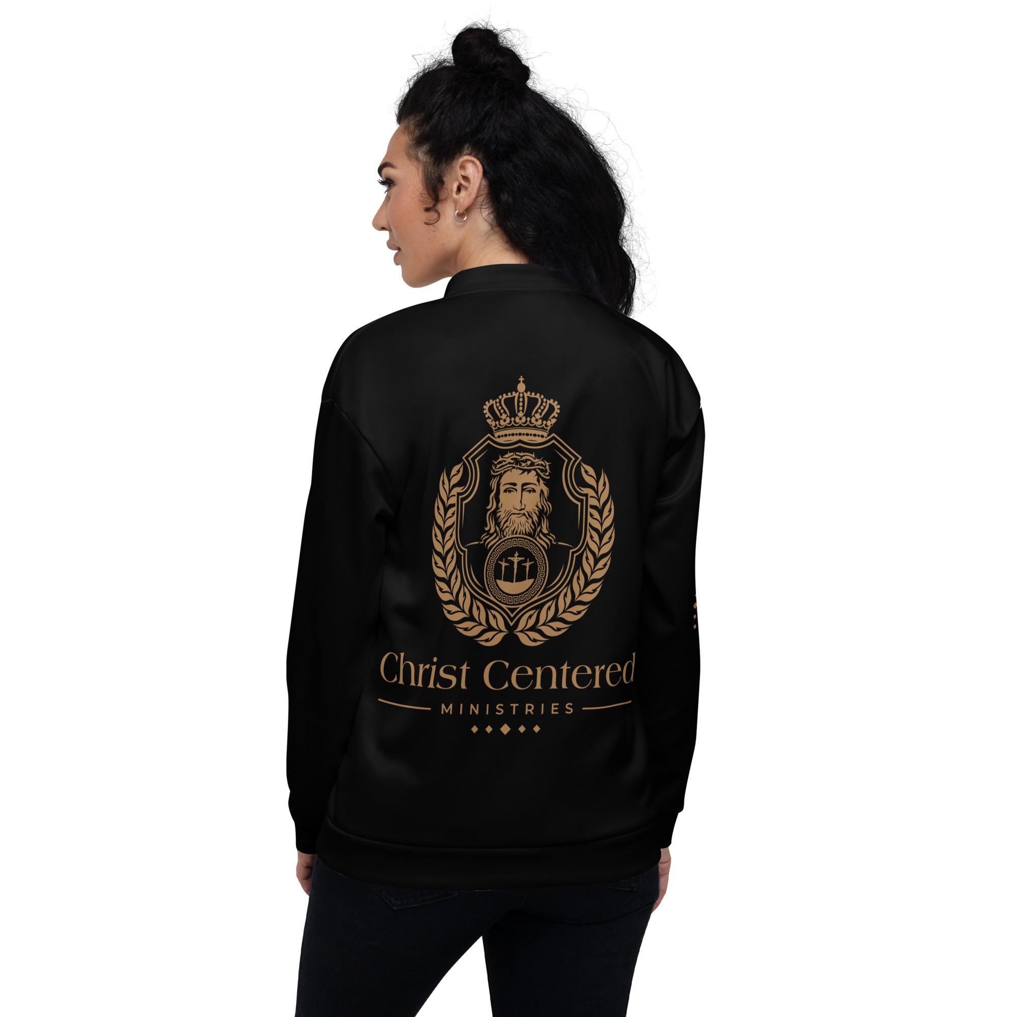 Christ Centered Ministries (Brown) - Unisex Bomber Jacket