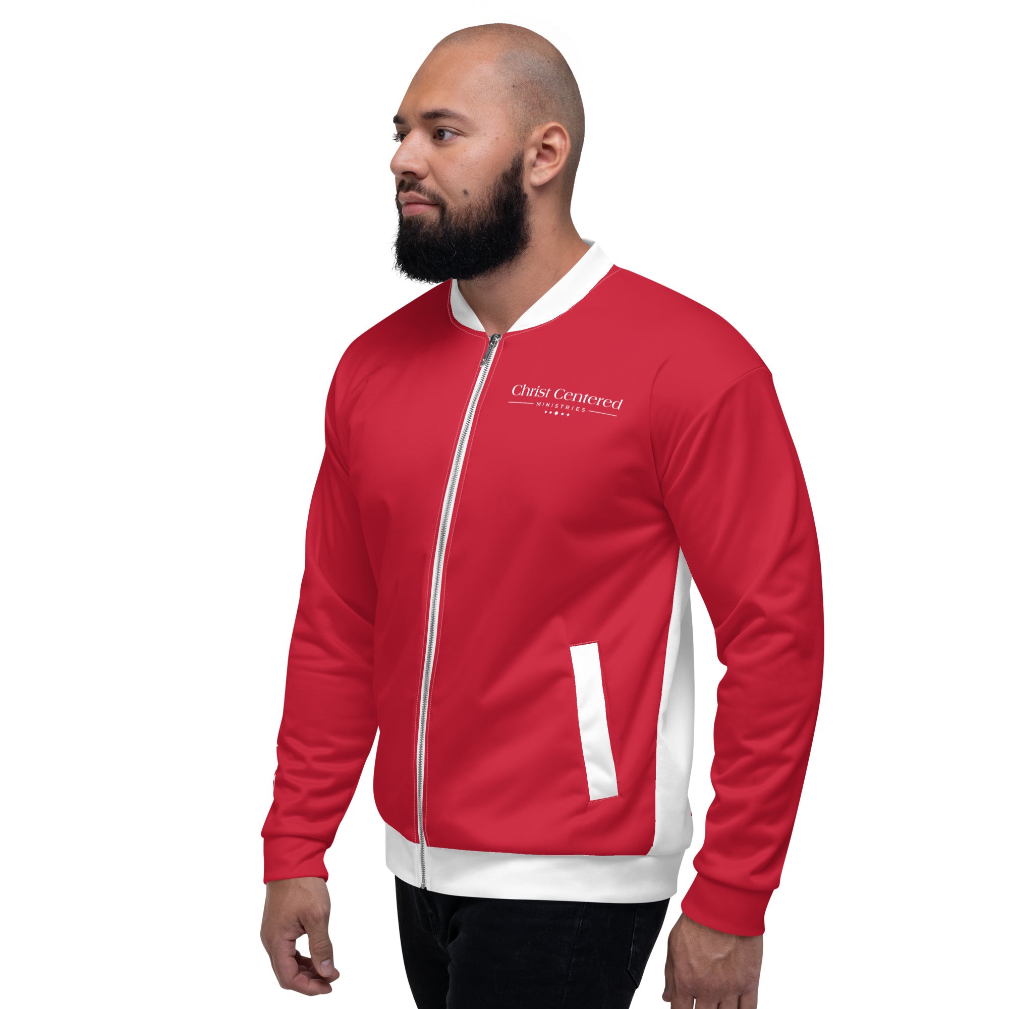 Christ Centered Ministries (Red) - Unisex Bomber Jacket