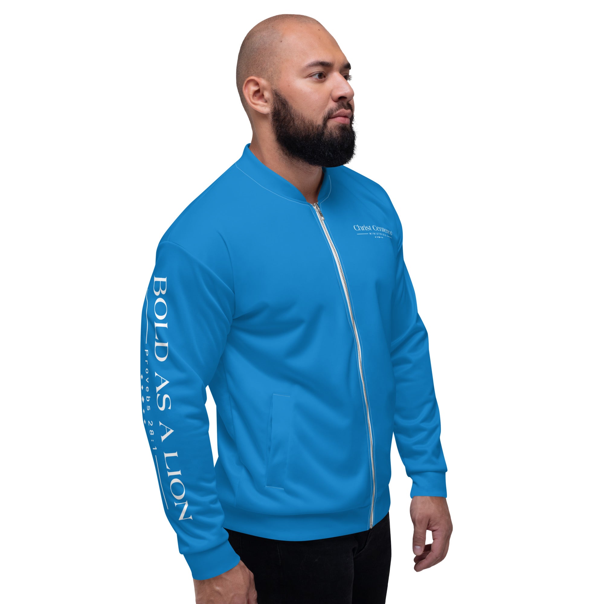 Christ Centered Ministries (Blue) - Unisex Bomber Jacket