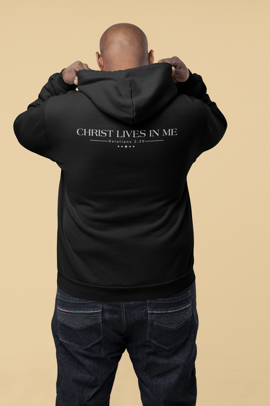 Galatians 2:20 "Christ Lives In Me" (CCM) - Hooded Sweatshirt