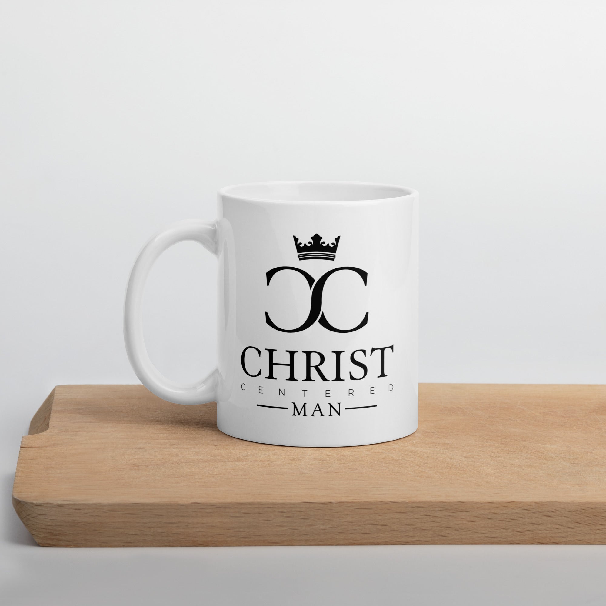 Christ Centered Man - White glossy mug