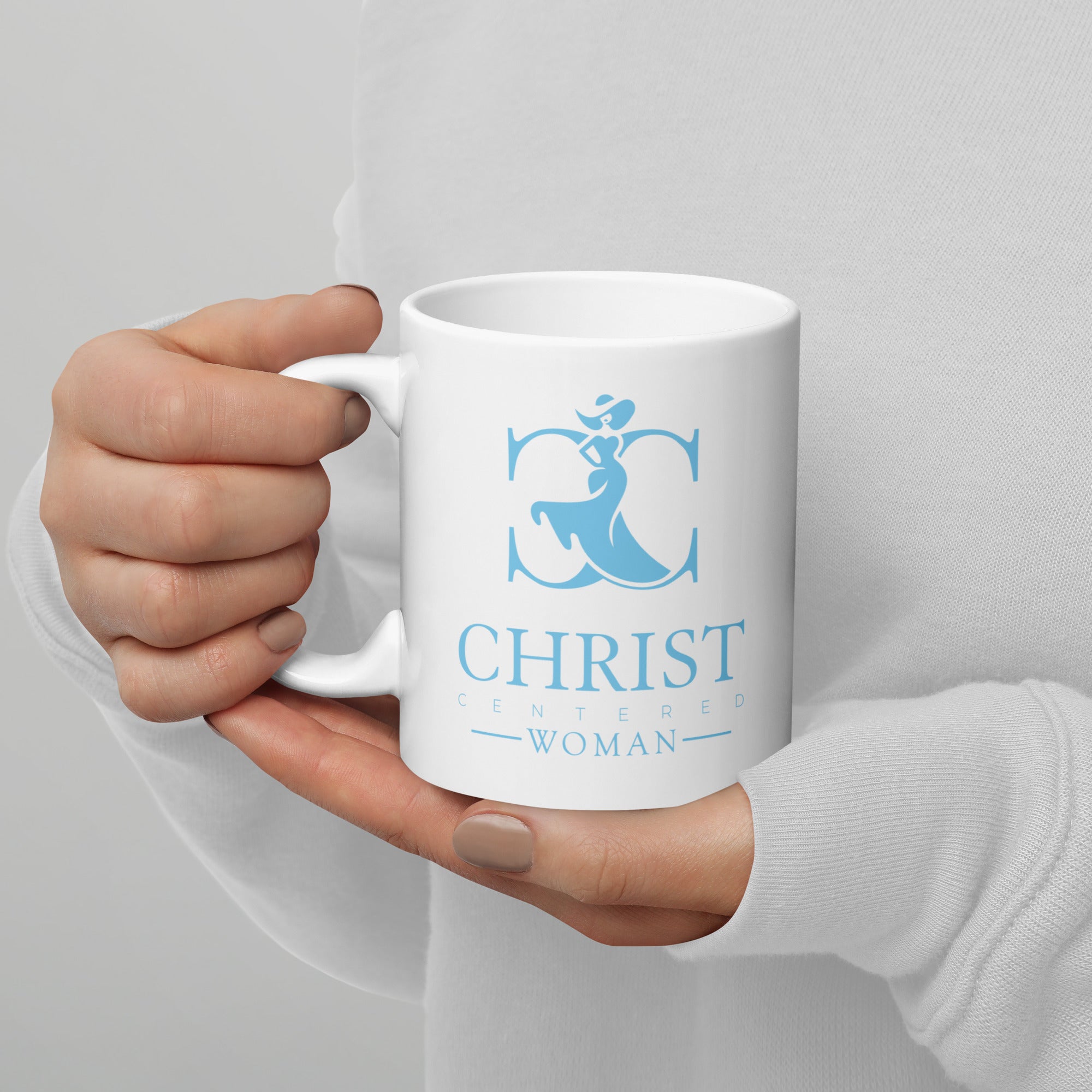 Christ Centered Woman - White glossy mug