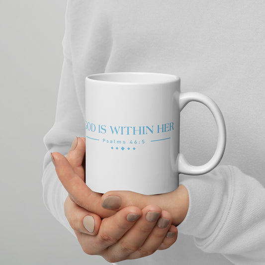 Christ Centered Woman - White glossy mug