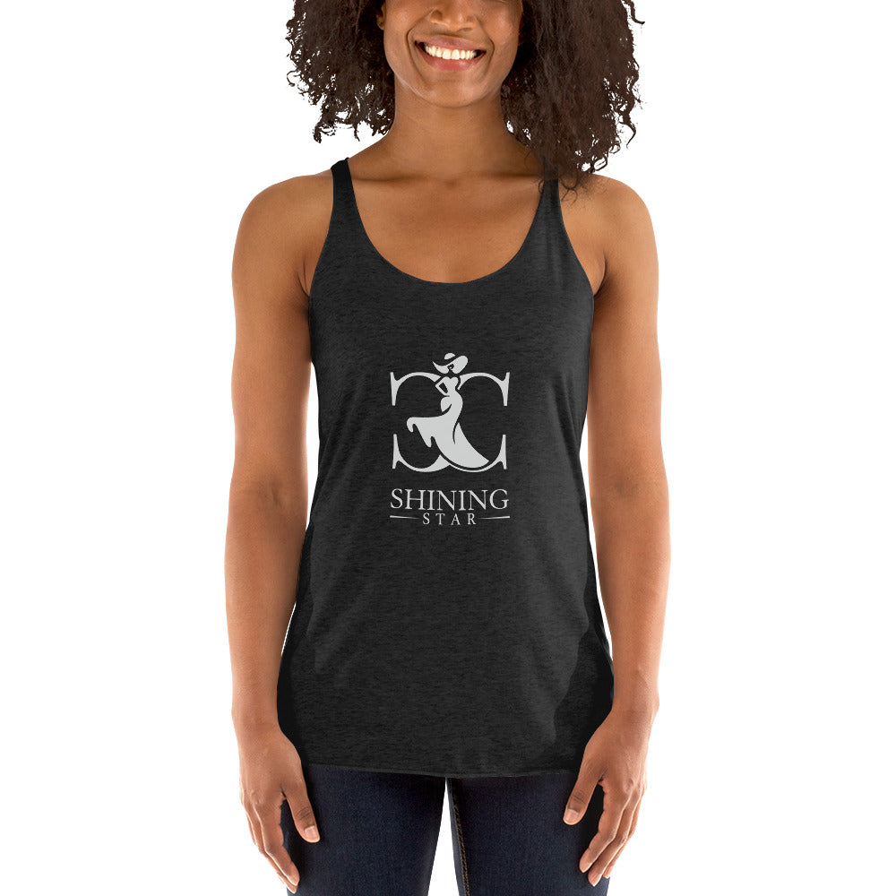 Shining Star (White) - Women's Racerback Tank