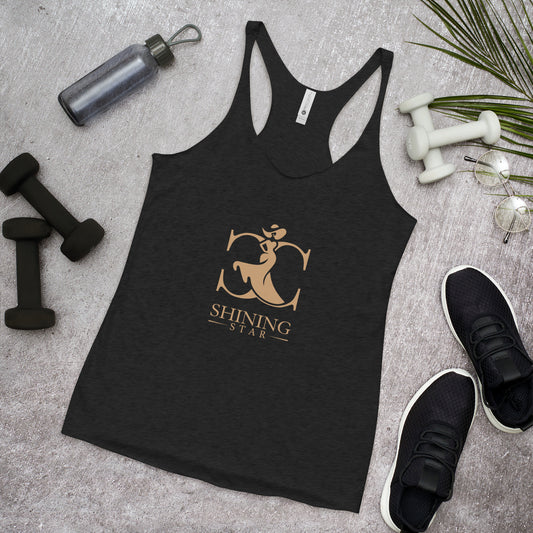 Shining Star (Tan) - Women's Racerback Tank