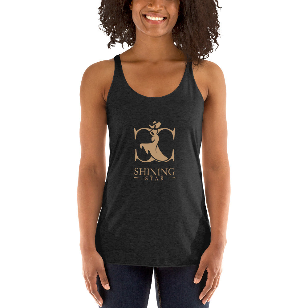 Shining Star (Tan) - Women's Racerback Tank